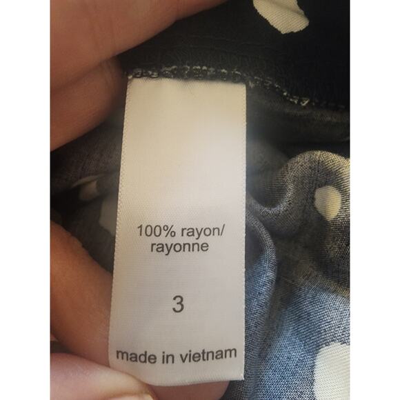 Maurices Dark Navy Rayon Dotted Pants. 3X - Picture 8 of 8